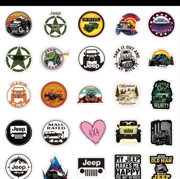 50 JEEP Stickers No repeats approximately 2". MANY OTHER STICKERS AVAILABLE ASK - Picture 6 of 6